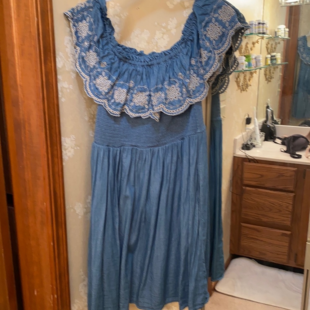 Demin dress size L